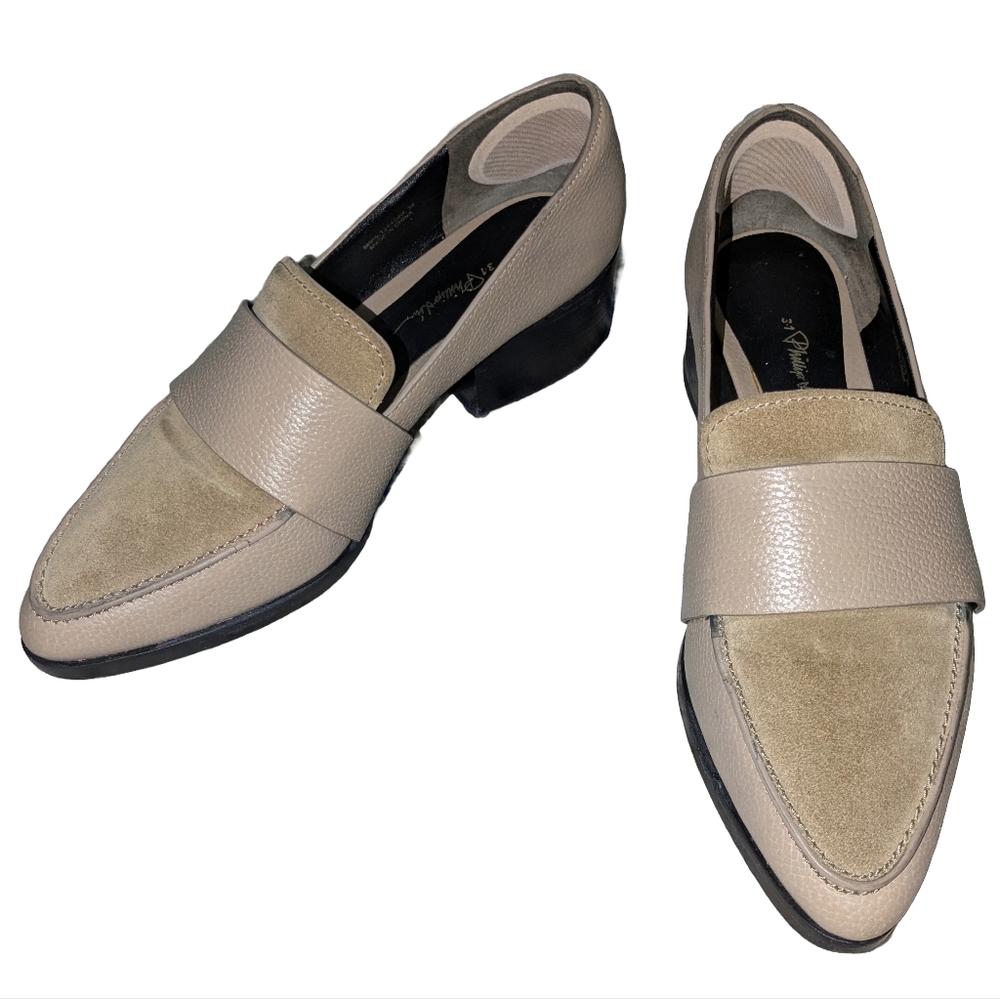 3.1 Phillip Lim Beige Heeled Loafers